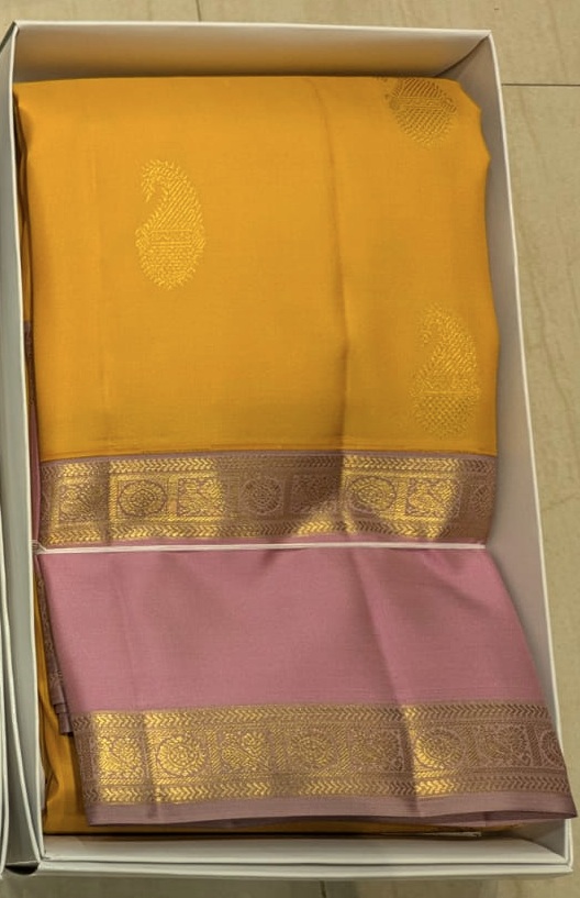 Mysore Silk Saree – Classic Crepe Finish