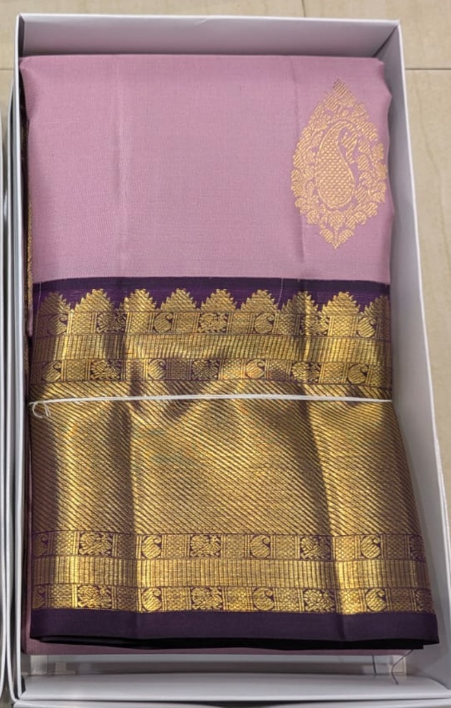Kanjivaram Silk Saree – Peacock Motif